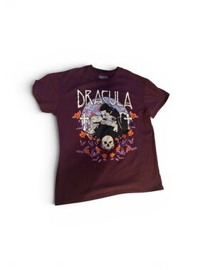 Dracula Graphic Tee for Kids - Purple